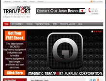 Tablet Screenshot of magnetictransportsurplus.com
